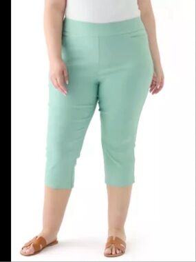 NWT Kim rogers sz 22W stretchy capri pants 1321